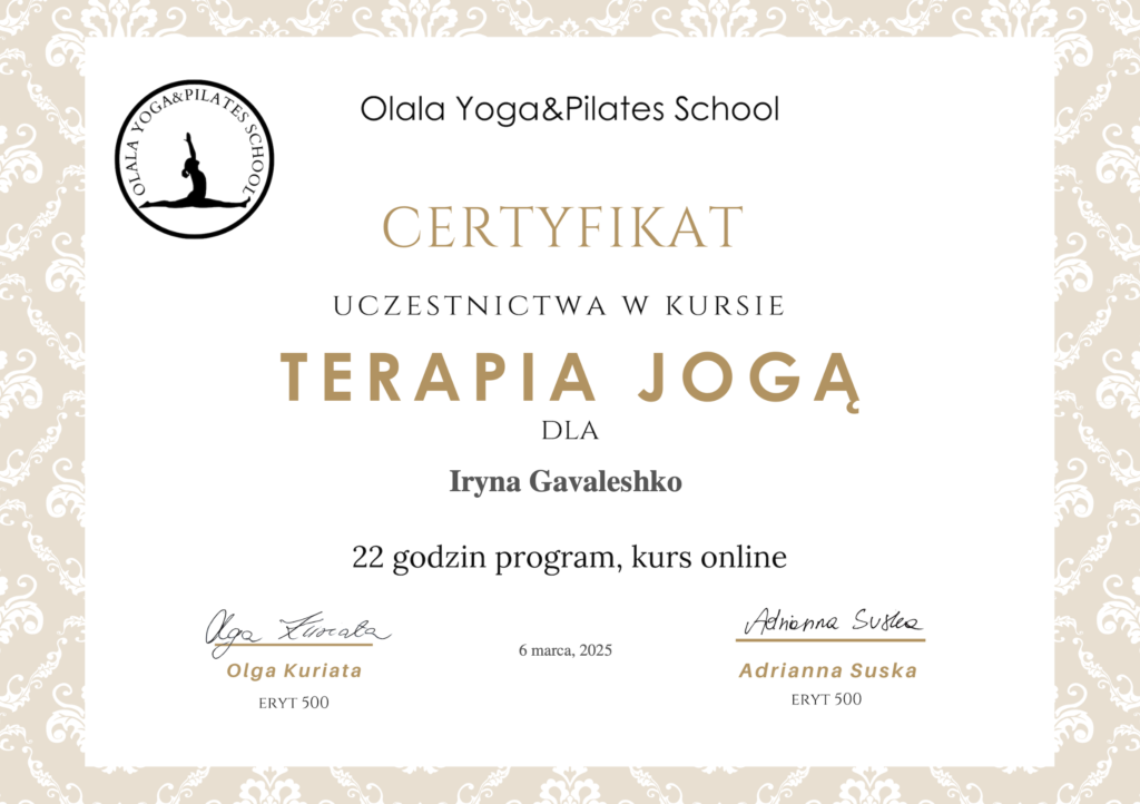 Terapia Jogą (ERYT 500)